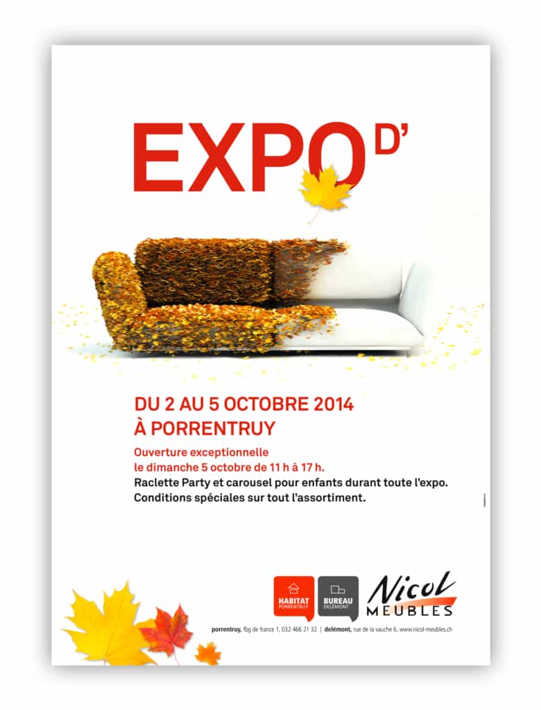 Brochure pour l'expo d'octobre 2014 à porrentruy.