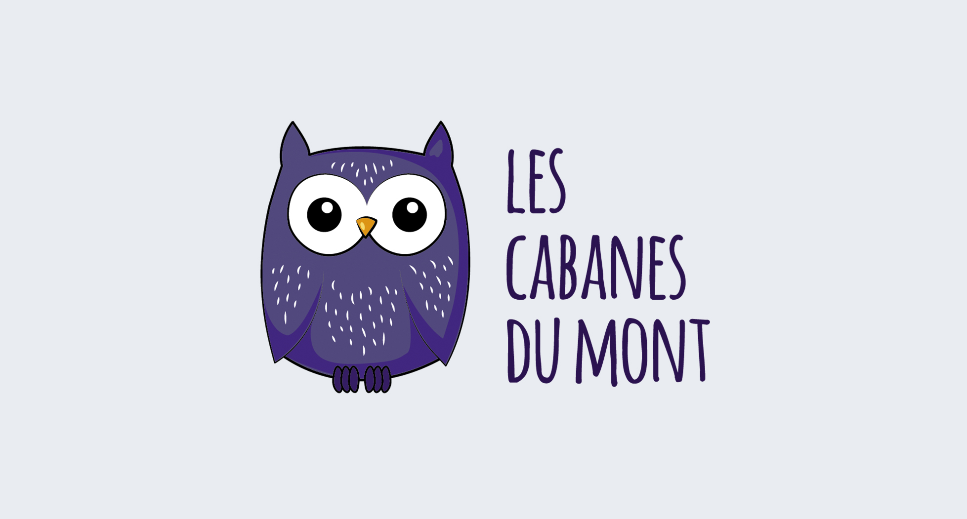 Logo corporate pour les cabanes dans les arbres Cabanes du Mont.