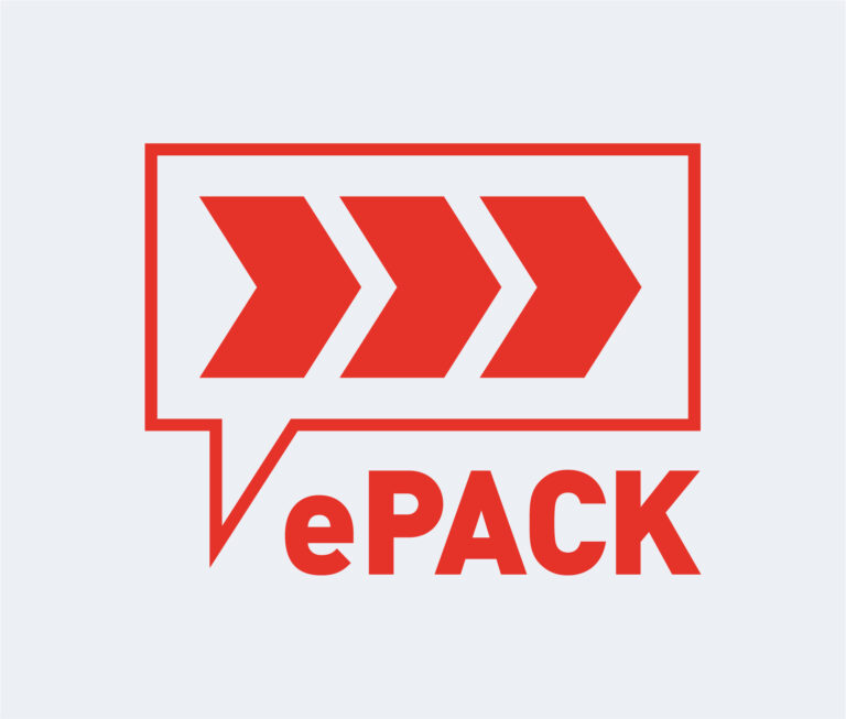 Présentation du logo ePack réalisé par Pomzed pour le paquet bancaire BCJ