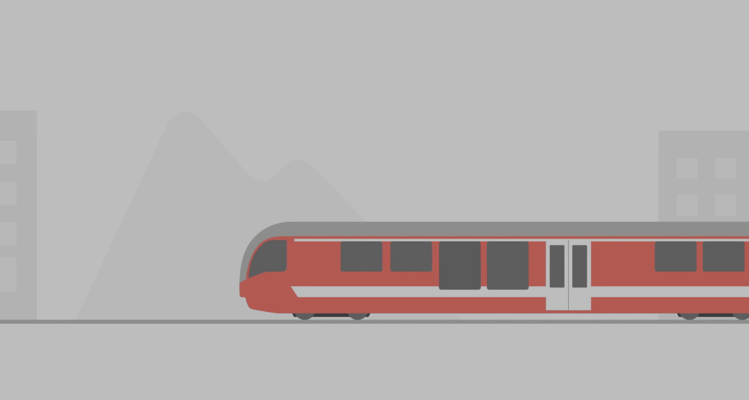 Aperçu de la vidéo en motion design pour ArcExpress montrant un train qui roule